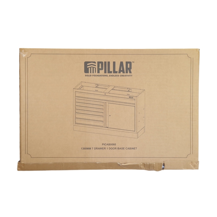 115 Pillar Workshop Cabinet 1360 mm - 7 Drawers & 1 Door