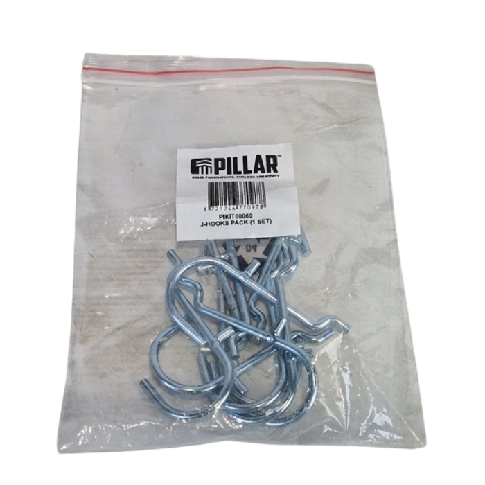 Pillar J-Hook Set - Pegboard Hooks Pillar J-Hook Set - Pegboard Hooks