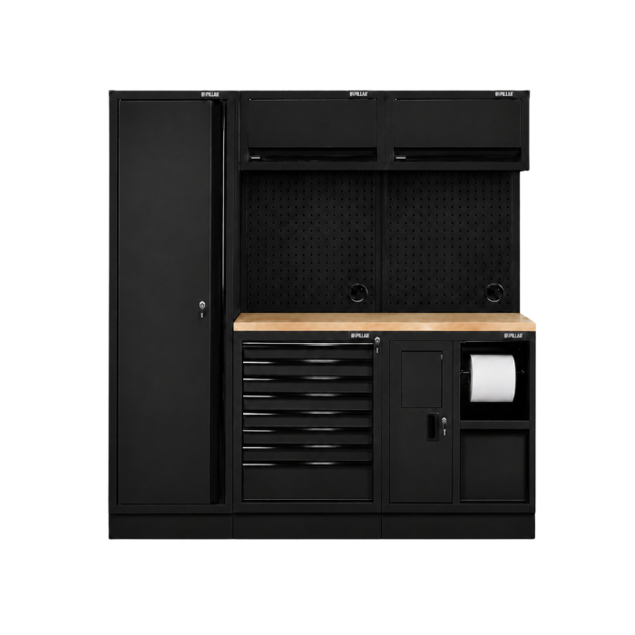 Ontwerp-zonder-titel-33.png Pillar Workshop Setup – 1 Tall Cabinet – Rubberwood Worktop 1360 mm